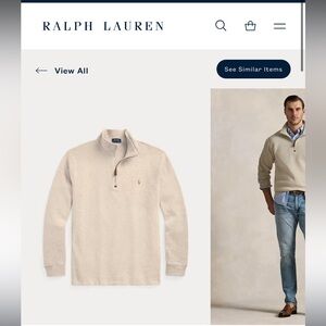 Ralph Lauren Estate-Rib Mockneck Pullover